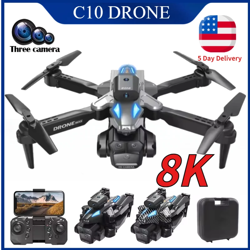Rc Hobby Grade Helicopter - C10 8K HD RC Drone with