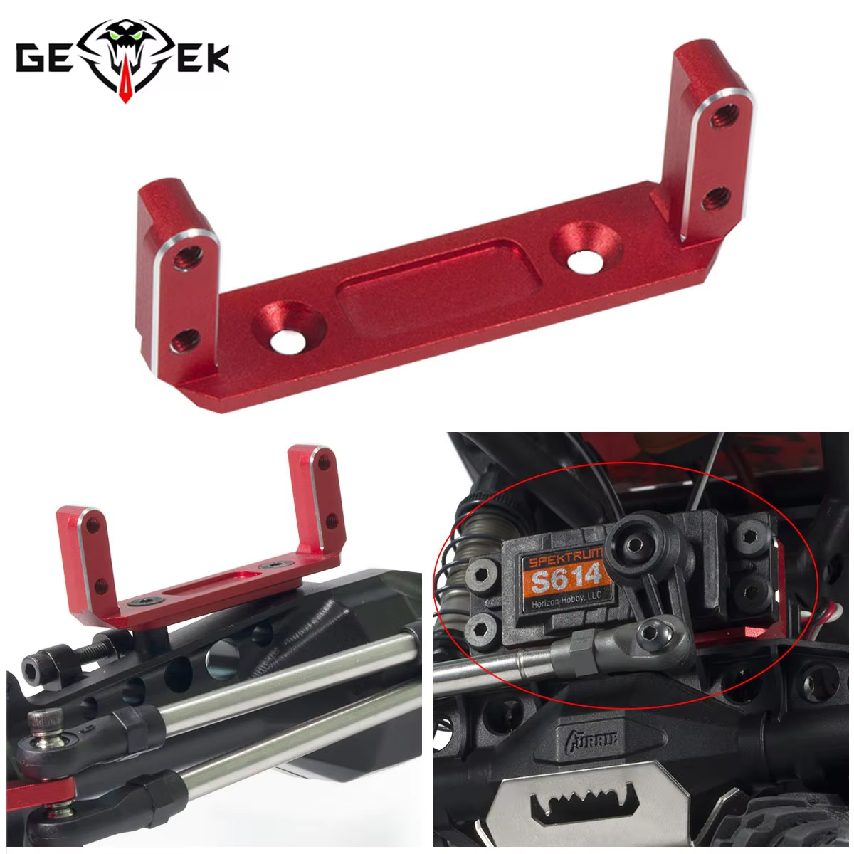 Rc Hobby Products - Aluminum CNC Capra Servo Mount for