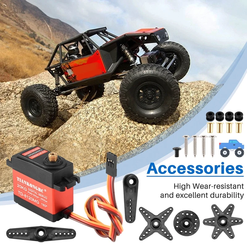 TD-8120MG Waterproof Metal Gea - огляд і ціна Rc Hobby Products