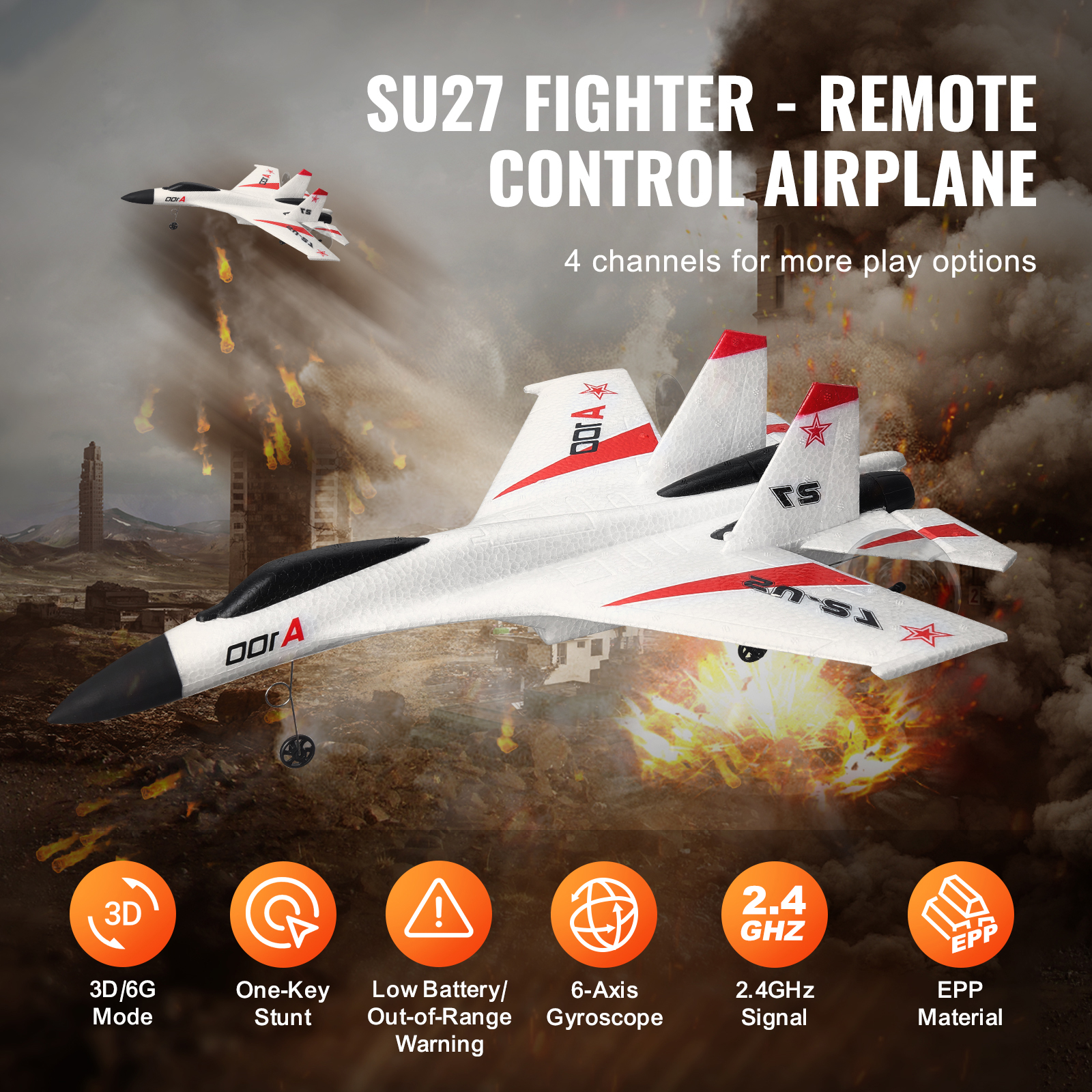 SucceBuy SU27 RC Plane 2.4G  R - огляд і ціна Rc Hobby Plane