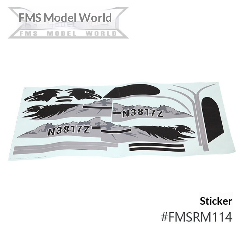 FMS RC Plane Decals For 1700mm - огляд і ціна Rc Hobby Plane