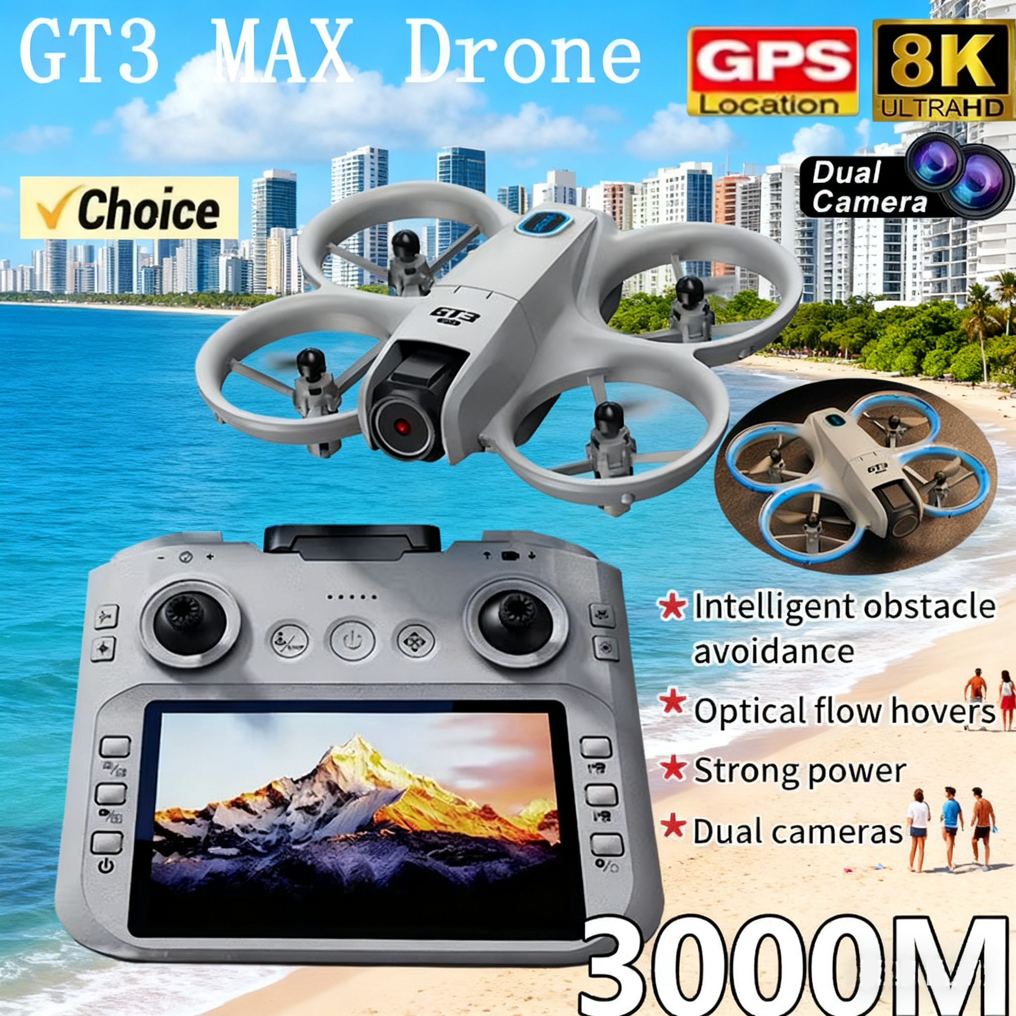 NEW GT3 Drone with HD Dual Cam - огляд і ціна Rc Hobby Grade Helicopter