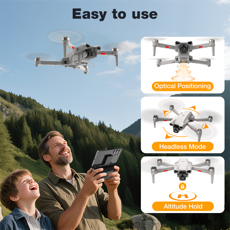 NEW Hot L017 Pro Drone Brushle - огляд і ціна Rc Hobby Grade Helicopter